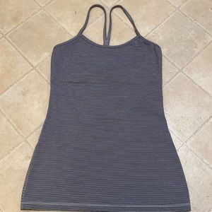 LULU LEMON SIZE 4 stripped tank top